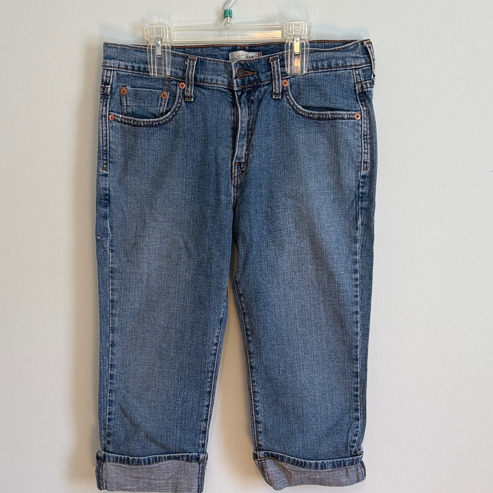 Women’s Levi Blue Denim Capri Jeans